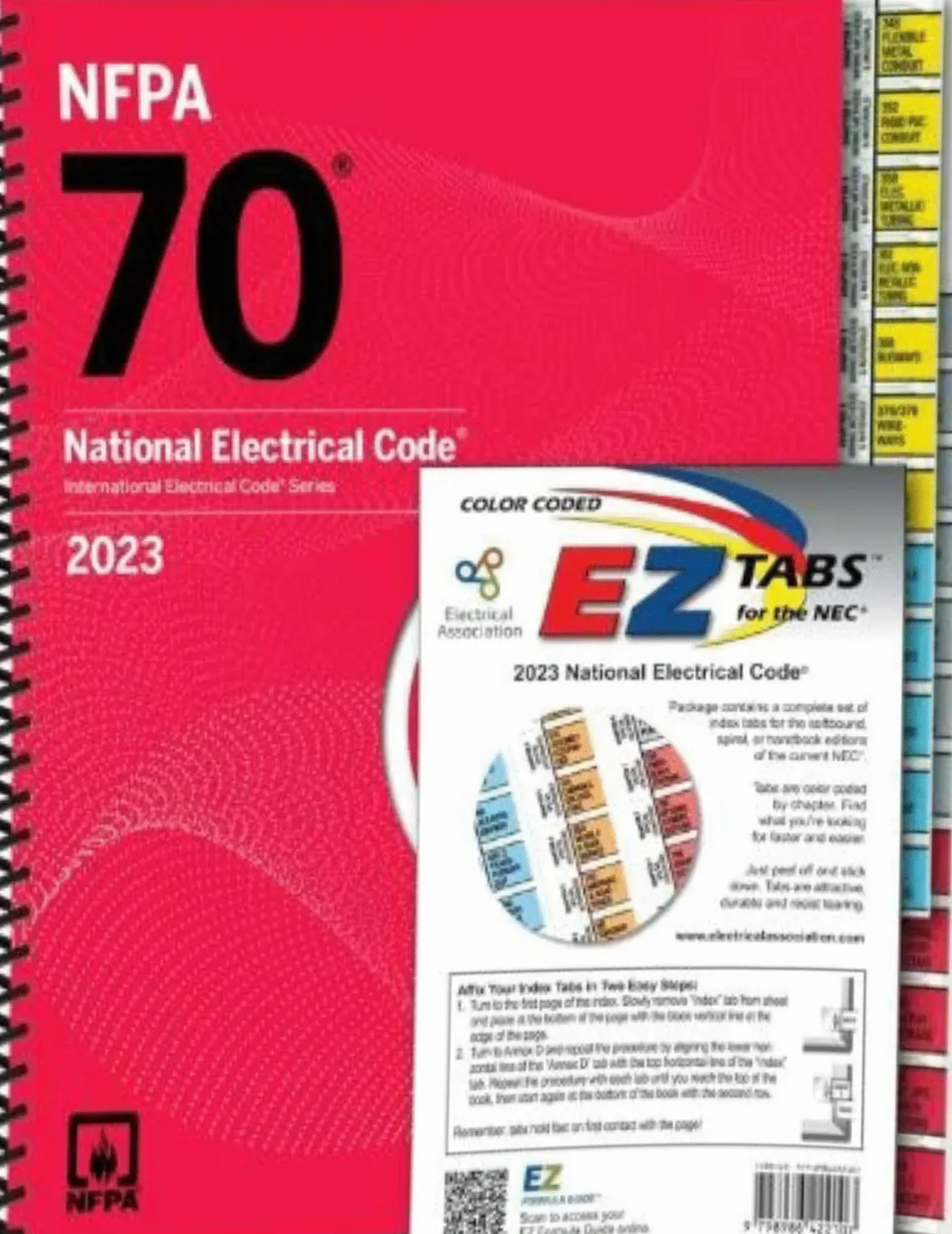 NFPA 70 National Electrical Code 2023 Paperback with EZ Tabs