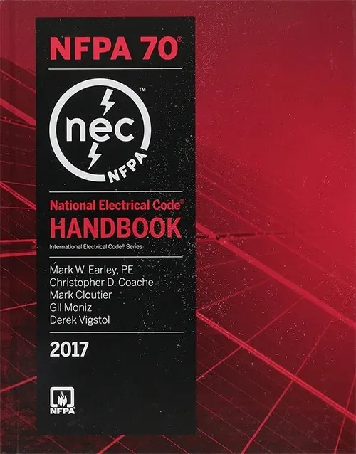  NFPA 70 National Electrical Code Handbook Hardcover 2017